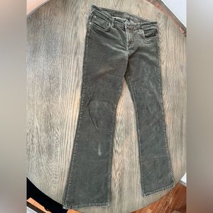 Kut From The Kloth camo green khaki green corduroy bootcut pants Size 10